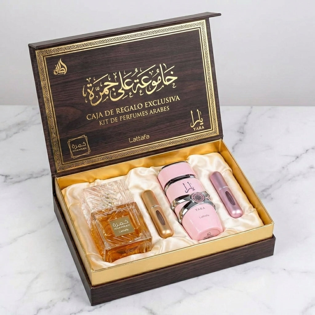 Kit de Perfumes Árabes Premium – Colección Realeza (+ Regalos)