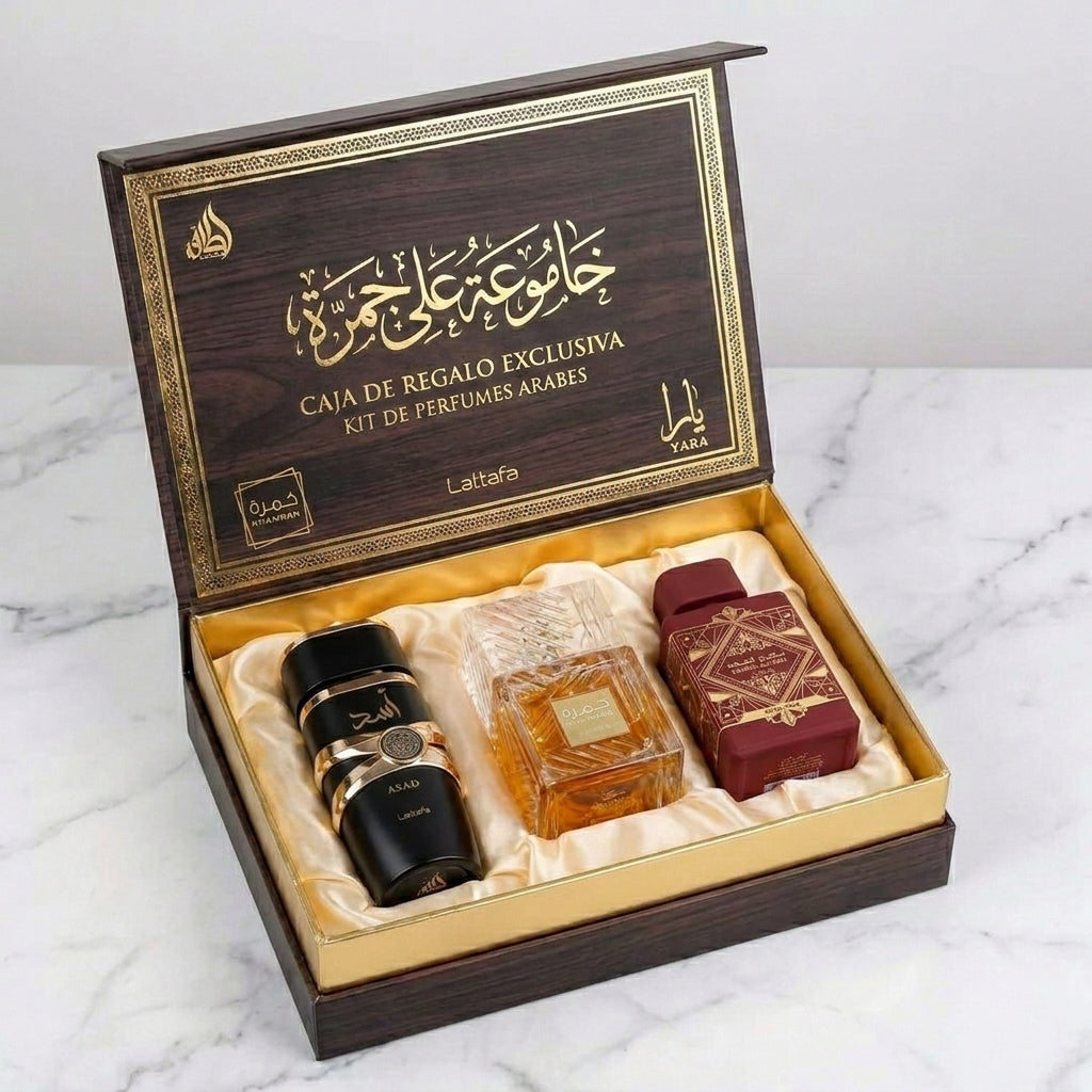 Kit de Perfumes Árabes Premium – Colección Realeza (+ Regalos)